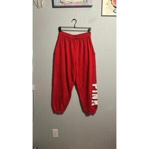 Red Victoria's Secret Pink Sweats